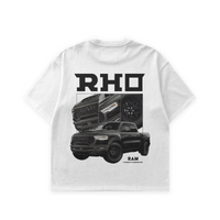 Black RAM RHO White Tee