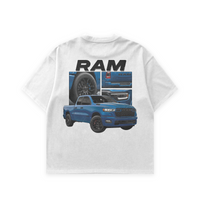 Blue RAM 1500 White Tee