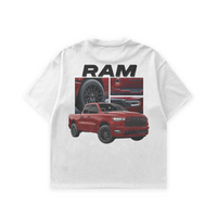 Red RAM 1500 White Tee