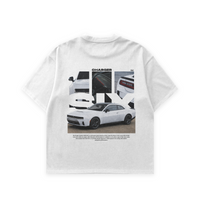 Grey Charger Six Pack White Tee